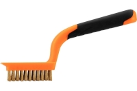 Проволочная щетка NEO Tools латунная проволока, 5х11 рядов 39-031