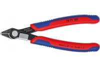 Прецизионные бокорезы KNIPEX Electronic Super Knips нерж., зажим для проволоки, 125 мм, 2-компонентные ручки SB KN-7871125SB