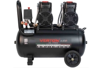 Компрессор VERTON air ac-50/480 230 В, 50 Гц, безмасляный, 260 л/м, 50 л, 8 б, 4 кВт, 2850 об/мин, рапид/быстросъем 01.14019.13925