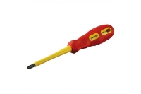 Диэлектрическая отвертка MAX-GRIP Insulated PH №1 x 80 мм STAYER 25828-1-080 G