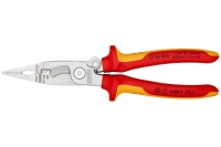 Электромонтажные клещи Knipex VDE, 6-в-1, зачистка: 0.75 - 1.5 + 2.5 мм, L-200 мм, KN-1396200SB