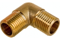Уголок латунь резьба наружная 1/4" для компрессора Pegas pneumatic 4309