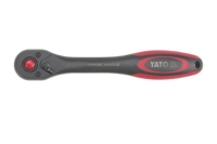 Трещотка YATO 1/4", 72 зуб., CrV, 2-х компонентная рукоятка YT-0293