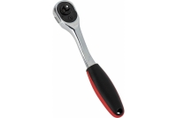Ключ-трещотка DELI dl2324 1/4" 150 мм, двухкомпонентная рукоять, 72 зуба, шестерня Cr-Mo, быстросъемная 104465