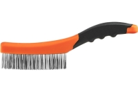 Проволочная щетка NEO Tools нержавеющая проволока, 4х16 рядов 39-050
