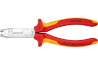 Клещи-стрипперы Knipex VDE для круглых кабелей, 0.75-1.5/2.5 мм², L 165 мм, 1000V, SB KN-1346165SB