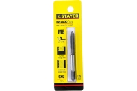 Метчик  MASTER одинарный для сквозных и глухих отверстий сталь 9ХС М6х1 0 Stayer 28021-06-1.0