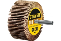 Круг шлифовальный лепестковый на шпильке STAYER P80, 60x30 мм 36608-080