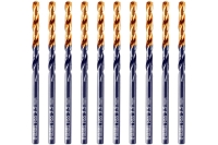 Сверло по металлу Golden Tip 3.5 мм, HSS-Tin, 10 шт, DIN 338 Denzel 717207