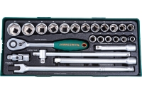 Набор торцевых головок 1/2"DR 10-32 мм 24 предмета (ложемент) Jonnesway S04H4524ST (S04H4524SP)