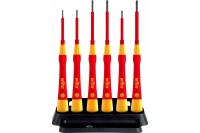 Набор микроотверток Wiha 42989 PicoFinish electric Шлиц, Phillips, с держателем, 6 шт wih42989