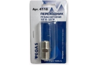Переходник M3/8"-M3/8" наружная резьба Pegas pneumatic 4118