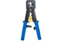 Обжимной инструмент для коннекторов LANMASTER EZ, 4P, 6P, 8P, с храповым механизмом, LAN-CRI-468R/EZ