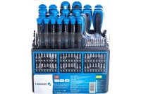 Набор отверток и бит HOEGERT TECHNIK 114 пр, сталь S2 HT1S099