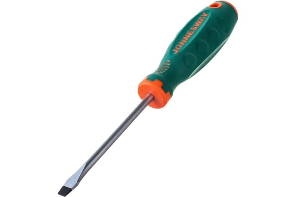 Стержневая шлицевая отвертка Jonnesway D71S6100 ANTI-SLIP GRIP, SL6.5x100 мм 49954