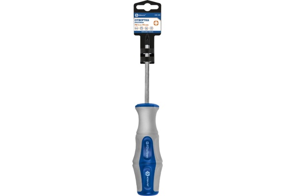 Отвёртка Ultra Grip PZ-1 х 75 мм CR-V КОБАЛЬТ 646-409