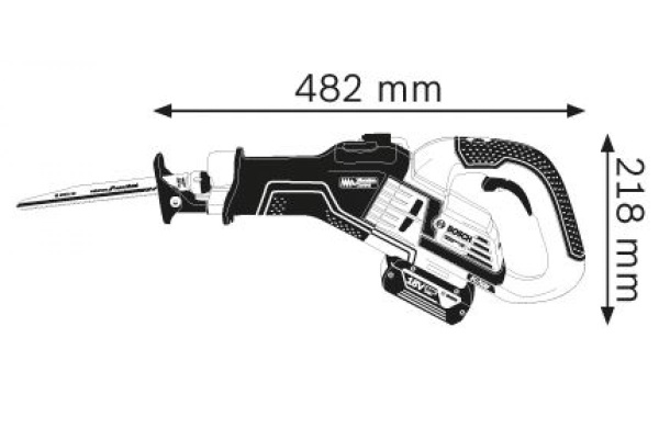 Аккумуляторная сабельная пила Bosch 18 В GSA 18V-32 0.601.6A8.107