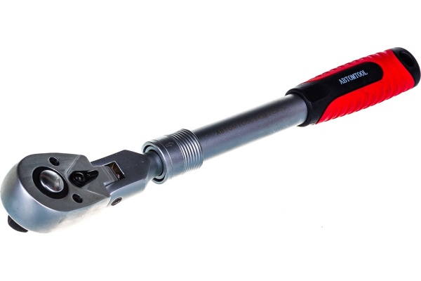 Трещотка ABTOMTOOL РROFFI 1/2, 72 зуб, 350-500 мм, телескопическая, CrV 54252