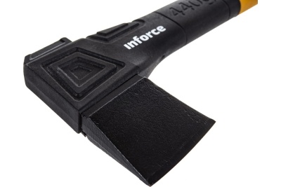 Универсальный топор с точилкой в кофре Inforce 440 гр 06-12-023