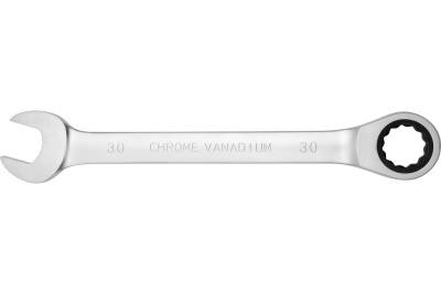 Комбинированный трещоточный ключ AV Steel 30мм AV-315030