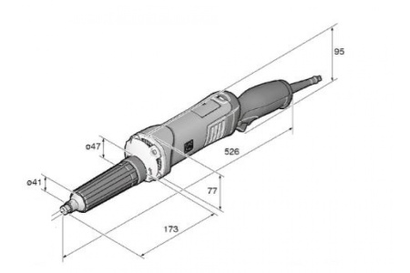 Прямая шлифовальная машина Fein GSZ 11-90 PERL 72232360000