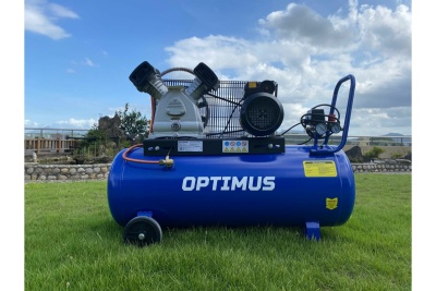 Поршневой компрессор Optimus 420 л/мин, 2.2 кВт, 220 В, ресивер 100 л hd OPT-301042