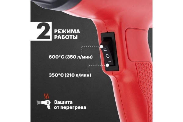 Технический фен TDM ТФ-01 Алмаз, 6 предметов в наборе SQ1029-0101