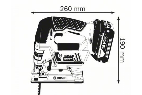 Аккумуляторный лобзик Bosch GST 18 V-LI B 0.601.5A6.102