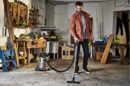 Аккумуляторный строительный пылесос Ryobi ONE+ R18WDV 5133004724