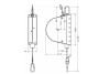 Балансир с тросом 4-8 кг, 3 м Bosch 0607950955