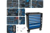 Набор инструментов KING TONY BOARD в чёрной тележке, 325 предметов 9G35-325MRV