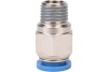 Фитинг цанговый прямой металлический 10 мм, M1/4" Pegas pneumatic 5205