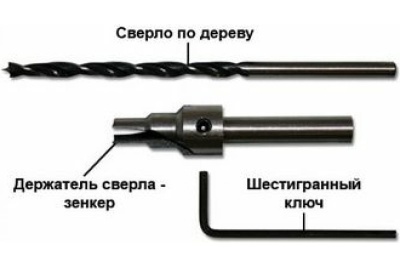 Сверло для мебельной стяжки (5х50 мм) ПРАКТИКА 774-924