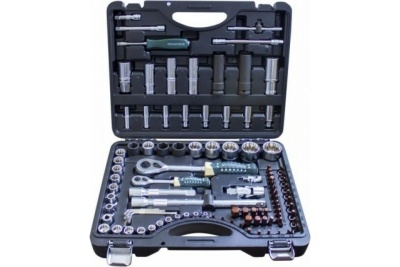 Набор торцевых головок и вставок ROCKFORCE 1/2, 1/4 DR 12-гранных, 94пр+6пр. RF-4941-9-PREMIUM