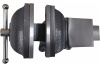 Слесарные тиски GRIFF 100 мм, серия PRO, поворотные, стальные, с наковальней g164024