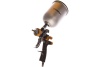 Пневматический краскопульт INTERTOOL LVLP BRONZE, форсунка 1.8мм, бачок 600 мл, PT-0135