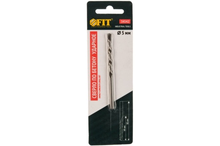 Сверло победитовое ударное по бетону (5х85 мм) FIT IT 34542