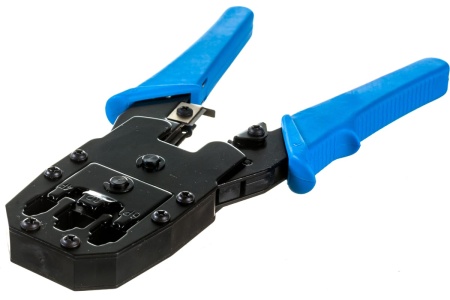 Инструмент IEK ITK для обжима RJ45/RJ12/RJ11 ручка PVC TM1-G10V