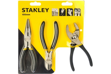 Набор из плоскогубцев и кусачек 3шт Stanley 0-84-114