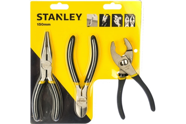 Набор из плоскогубцев и кусачек 3шт Stanley 0-84-114