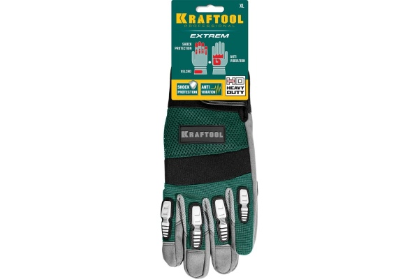 Профессиональные комбинированные перчатки KRAFTOOL Extrem, размер XL, 11287-XL
