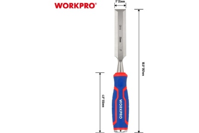 Стамеска-долото WORKPRO 25 мм, CR-V кованая сталь WP243010