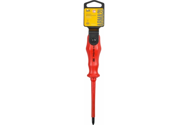 Диэлектрическая отвертка IEK ARMA2L 3 PH2x100 K2 A2L3-SC30-K2-PH-20-100