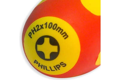 Диэлектрическая отвертка Ph2х100 мм SHTOK 09320