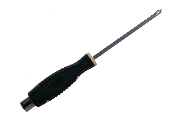 Крестовая силовая отвертка ROCKFORCE PH2.0х125 на пластиковом держателе RF-70220125