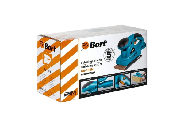 Вибрационная шлифовальная машина BORT BS-150N 93727697