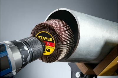 Круг шлифовальный лепестковый на шпильке STAYER P320, 30x15 мм 36606-320