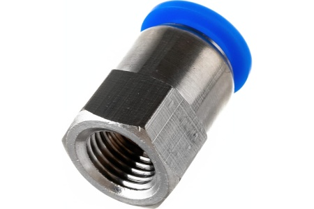 Фитинг металлический 12 мм - внутренняя резьба 1/4" Pegas pneumatic 5213