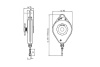 Балансир с тросом 1-2 кг, 2 м Bosch 0607950951