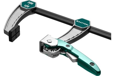 Струбцина KRAFTOOL KL-300/120 быстрозажимная 300/120 мм, тип F, 32019-120-300
